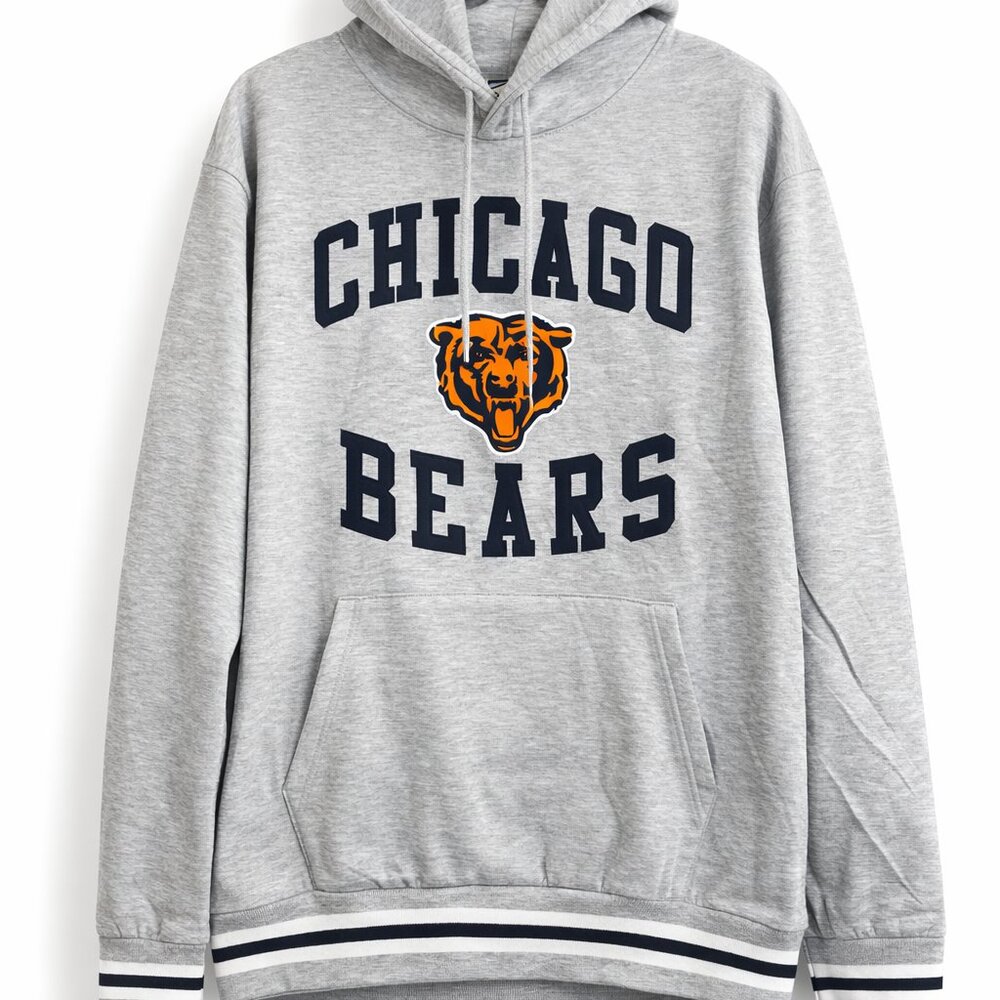 Ultra Game NFL Chicago Bears Big Logo Super Soft Hoodie Sweatshirt